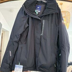 Roxy Black and Aqua GORE-TEX Ski Jacket